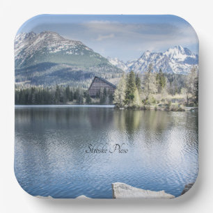 Strbske Pleso, Hohe Tatra, Slowakei Classic Round Pappteller