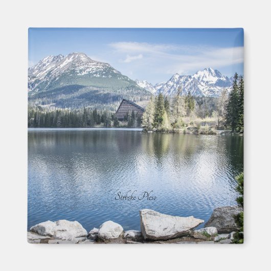 Strbske Pleso, Hohe Tatra, Slowakei, Metal Oramen Magnet (Vorne)