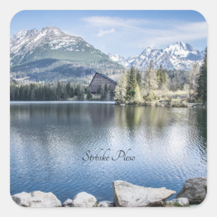 Strbske Pleso, Hohe Tatra, Slowakei, Quadratischer Aufkleber