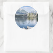 Strbske Pleso, Hohe Tatra, Slowakei Runder Aufkleber (Tasche)