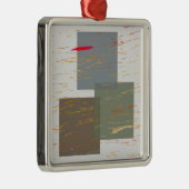 Streak-Quadrate Ornament Aus Metall (Rechts)