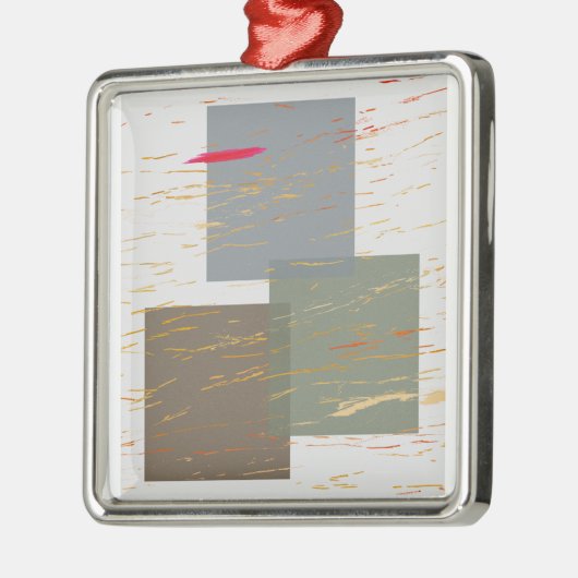 Streak-Quadrate Ornament Aus Metall (Links)