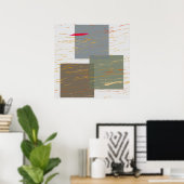 Streak-Quadrate Poster (Heimbüro)