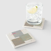 Streak-Quadrate Steinuntersetzer (Seitenansicht)