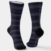 Streaky Blue and Gray Stripe Socken (Gewinkelt)