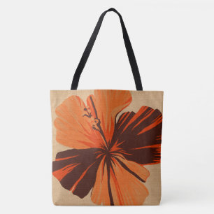 Streaky Hawaiian Hibiskus Reversible Beach Bag Tasche