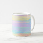 Streaky Paint Stripes Multicolor Kaffeetasse (VorderseiteRechts)