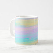 Streaky Paint Stripes Multicolor Kaffeetasse (Vorderseite Links)