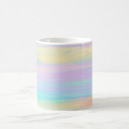 Streaky Paint Stripes Multicolor Kaffeetasse (Mittel)