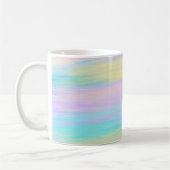 Streaky Paint Stripes Multicolor Kaffeetasse (Links)
