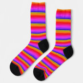 Streaky Vibrany Rainbow Stripe Socken (Linkes Detail)