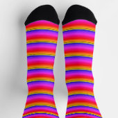 Streaky Vibrany Rainbow Stripe Socken (Oben)