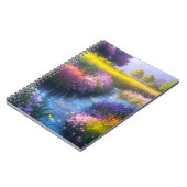 Stream im Feld der Blüten Notizblock (Linke Seite)