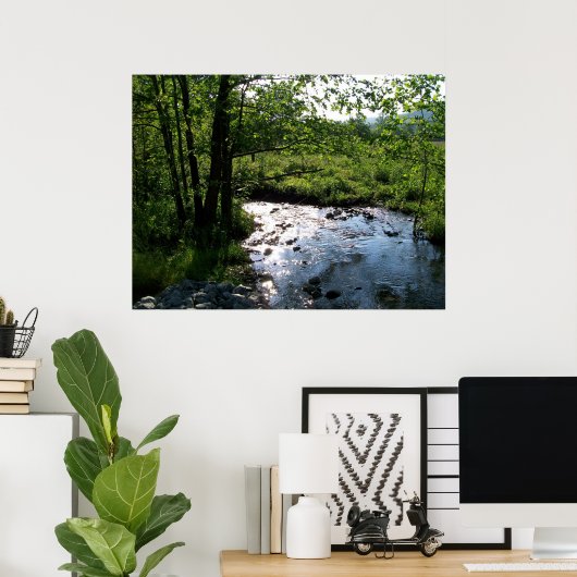 Stream in der Höhlendecke Poster (Heimbüro)