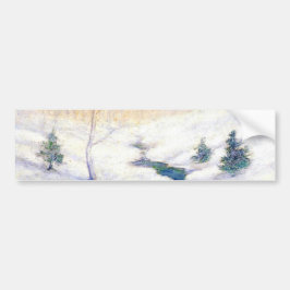 Stream in einer Schneewinterlandschaft (Weihnachts Autoaufkleber