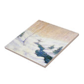 Stream in einer Schneewinterlandschaft (Weihnachts Fliese (Seite)