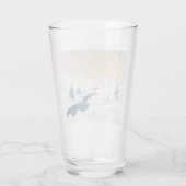 Stream in einer Schneewinterlandschaft (Weihnachts Glas (Rückseite)