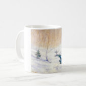 Stream in einer Schneewinterlandschaft (Weihnachts Kaffeetasse (Vorderseite Links)