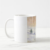 Stream in einer Schneewinterlandschaft (Weihnachts Kaffeetasse (Links)