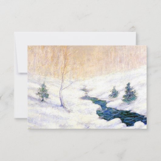 Stream in einer Schneewinterlandschaft (Weihnachts Karte (Vorderseite)