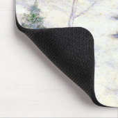 Stream in einer Schneewinterlandschaft (Weihnachts Mousepad (Ecke)