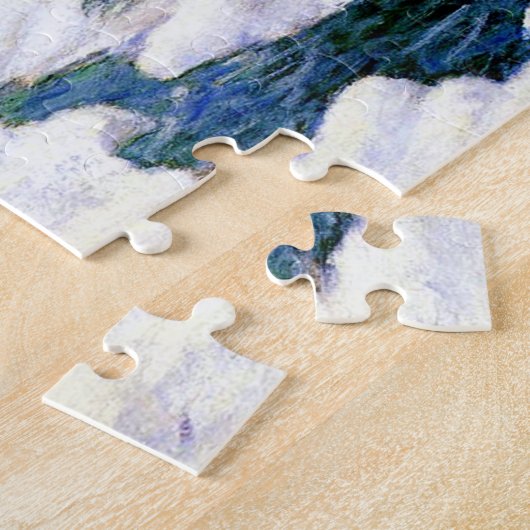 Stream in einer Schneewinterlandschaft (Weihnachts Puzzle (Seite)