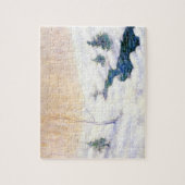 Stream in einer Schneewinterlandschaft (Weihnachts Puzzle (Vertikal)