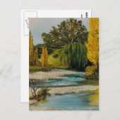 Stream in Neuseeland Postkarte (Vorne/Hinten)