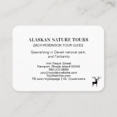 *~* Stream Sun Bühne Buck Antler Deer Mountain Visitenkarte (Rückseite)