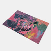 STREAM WASSER ABSTRAKT FUßMATTE (Schrägansicht)