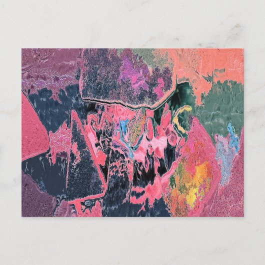 STREAM WASSER ABSTRAKT POSTKARTE (Vorderseite)