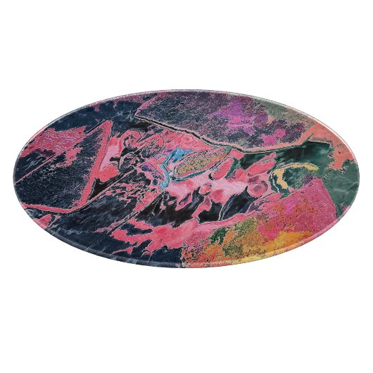 STREAM WASSER ABSTRAKT SCHNEIDEBRETT (Ecke)