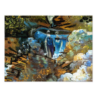 STREAM WATERFALL FOTODRUCK