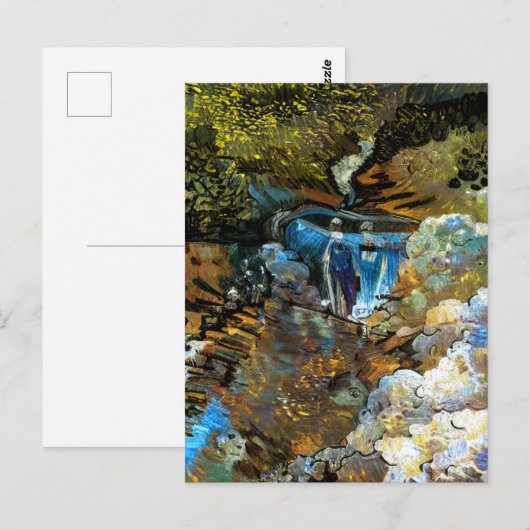 STREAM WATERFALL POSTKARTE (Vorne/Hinten)