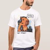 Streamer Capybara T-Shirt – Personalized Gamer App (Vorderseite)