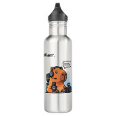 Streamer Capybara Water Bottle – Personalized Game Edelstahlflasche (Rechts)