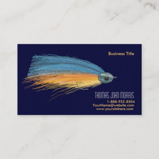 Streamer Fischen Lure Business Card Visitenkarte (Vorderseite)