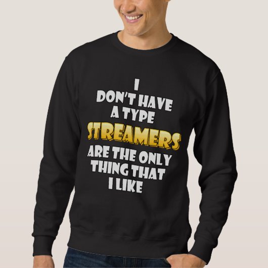 Streamer-Kostüm-Video-Game-Streamer Sweatshirt (Vorderseite)