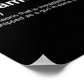Streamer Live-Dampf-Definition Poster (Ecke)