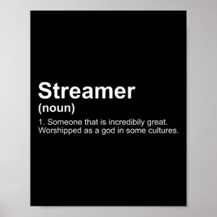 Streamer Live-Dampf-Definition  Poster