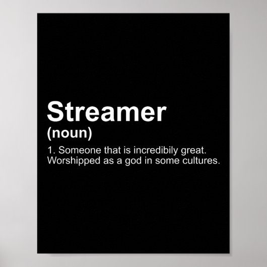 Streamer Live-Dampf-Definition Poster (Vorne)