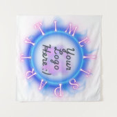 Streamer-Party-Time-Hintergrund Wandteppich (Vorderseite (Horizontal))