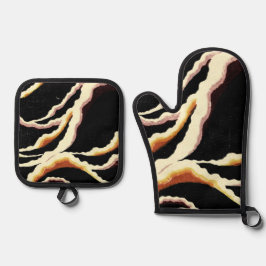 Streamers Decorative Design 1902 Ofenhandschuh & Topflappen-Set