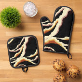 Streamers Decorative Design 1902 Ofenhandschuh & Topflappen-Set (Oben Unten)