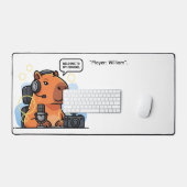 Streaming Capybara – Cute Gamer Streamer Schreibtischunterlage (Tastatur & Maus)