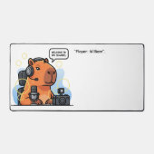 Streaming Capybara – Cute Gamer Streamer Schreibtischunterlage (Vorderseite)