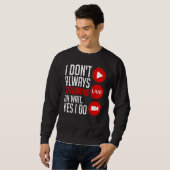 Streaming-Gaming-Streamer-Online-Video-Mikrofon Sweatshirt (Vorne ganz)