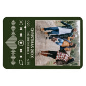 Streaming Music Green Player Foto Weihnachten Magnet (Horizontal)