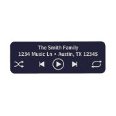 Streaming Music Player Blue Rücksendeadresse (Vorne)