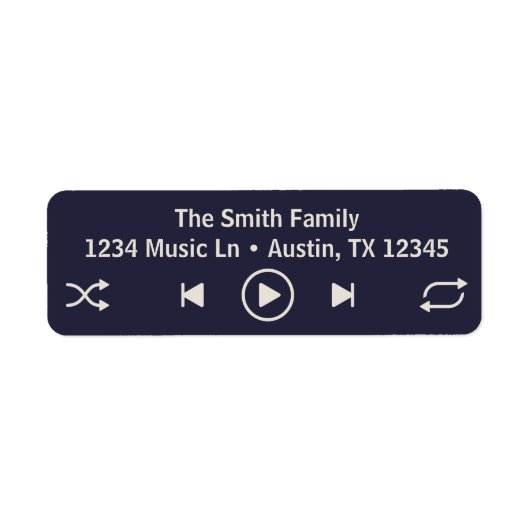 Streaming Music Player Blue Rücksendeadresse (Vorne)